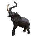 Eléphant en bronze BRZ1133-76 ( H .193 x L .168 Cm ) Poids : 115 Kg 