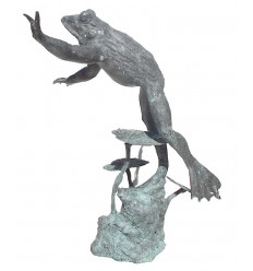 Sculpture grenouille en bronze réf: BRZ0745