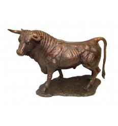 taureau en bronze BRZ1166 ( H .30 x L .45 Cm ) Poids : 6.5 Kg 