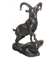 Bouc en bronze BRZ0875 ( H .21x L .15 Cm ) Poids : 2 Kg