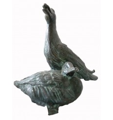 Bronze animalier : canard en bronze BRZ0885v ( H .20 x L .20 Cm ) Poids : 2 Kg 