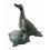 Bronze animalier : canard en bronze BRZ0885v ( H .20 x L .20 Cm ) Poids : 2 Kg 