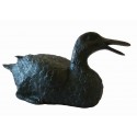 canard en bronze BRZ01649 ( H .10 x L .25 Cm ) Poids : 1.6 Kg 