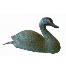 canard en bronze BRZ0193 ( H .17 x L .35 Cm ) Poids : 4.3 Kg 