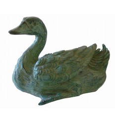 canard en bronze BRZ1361 ( H .18 x L .26 Cm ) Poids : 4.9 Kg 