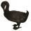 Bronze animalier : canard en bronze BRZ0194 ( H .30 x L . Cm ) Poids : 5.5Kg 