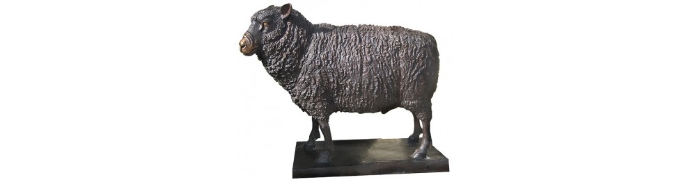 LOT DE 10 Modèles Miniatures De Moutons Blancs échelle 1/87 Pour